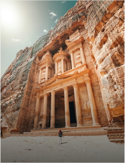 Visit to the archaeological site of Petra